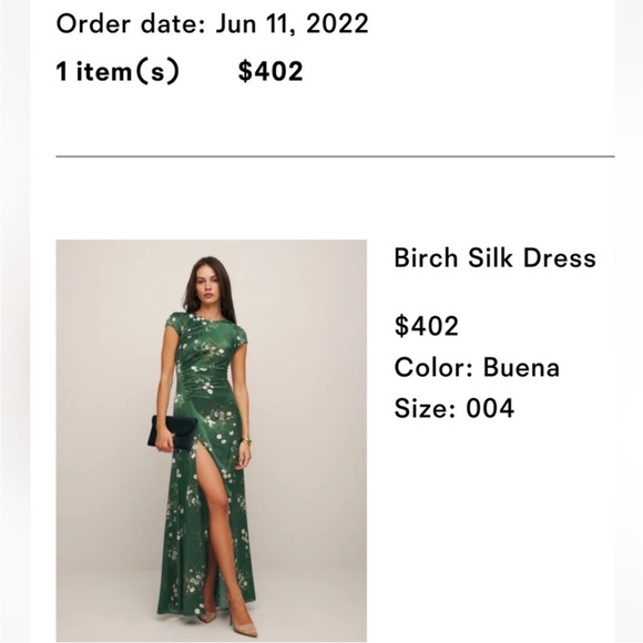 Reformation Birch Silk Maxi Dress - Picture 16 of 16